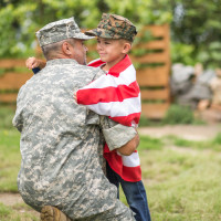 Veteran and his son