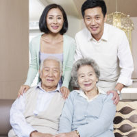 Family with seniors