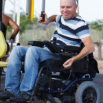 Man on wheelchair Man on wheelchair