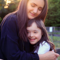 Mother with special needs daugther